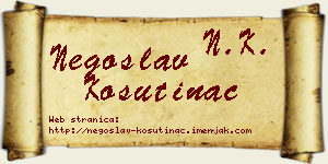 Negoslav Košutinac vizit kartica